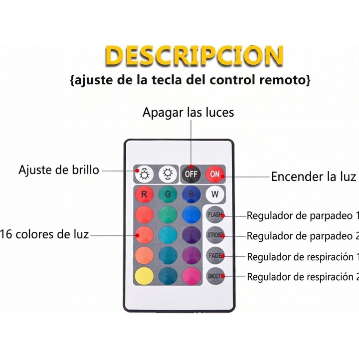 Lámpara Proyectora Cristal Ondas De Agua Rgb Control Remoto