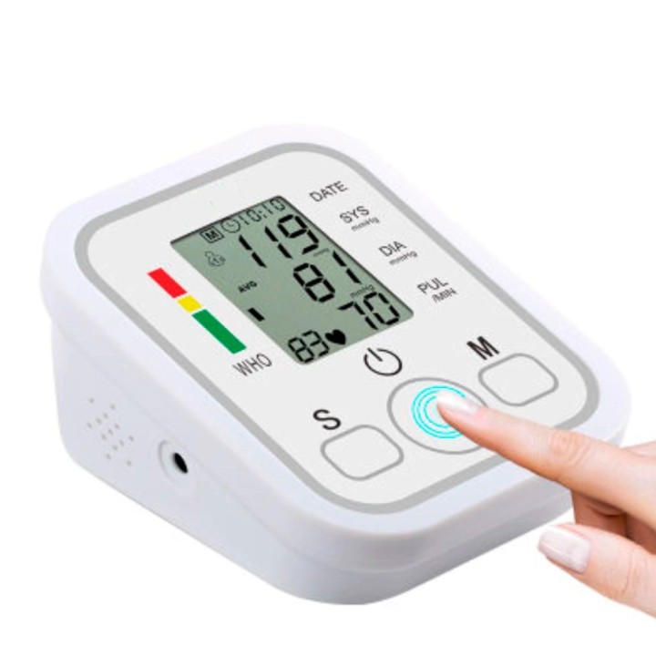 Tensiometro Brazo Arterial Digital Mando Con Voz Portatil