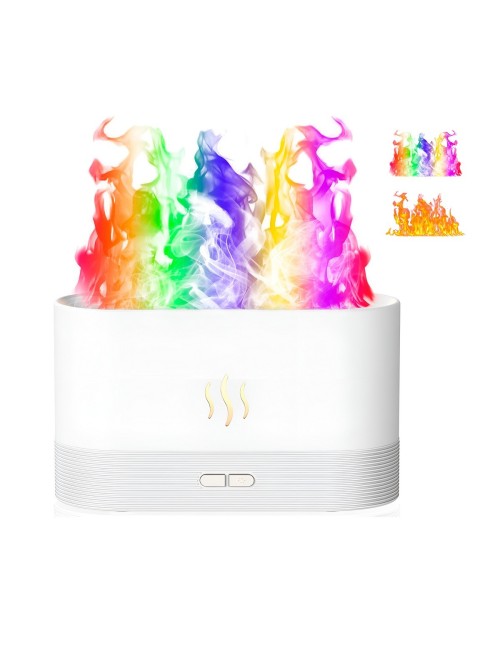 Difusor Humidificador Aromas Efecto Llama Chimenea 180ml