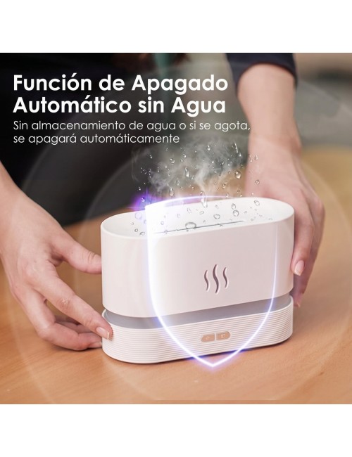 Difusor Humidificador Aromas Efecto Llama Chimenea 180ml