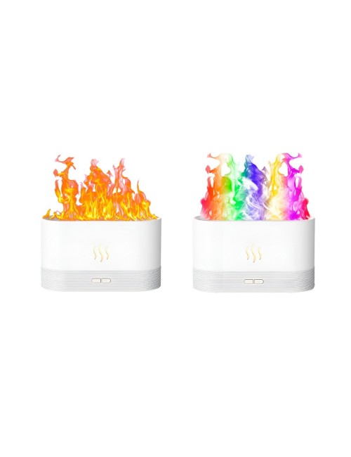 Difusor Humidificador Aromas Efecto Llama Chimenea 180ml