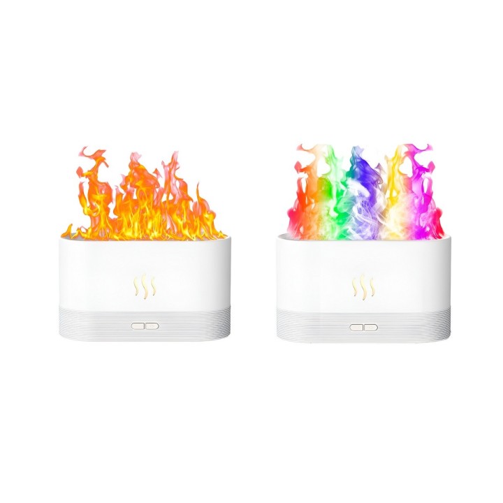 Difusor Humidificador Aromas Efecto Llama Chimenea 180ml