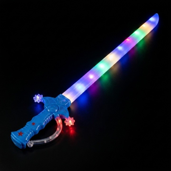 Juguete Espada Caballero Estrella Niños Led Sonido Dizfras