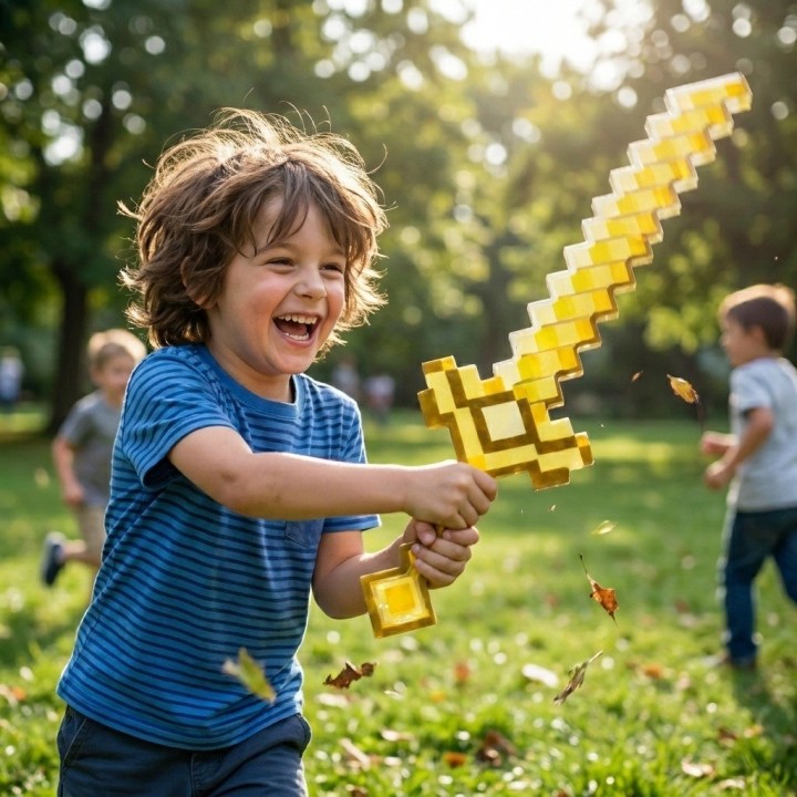 Juguete Espada Caballero Cuadros Niños Led Sonido Dizfras