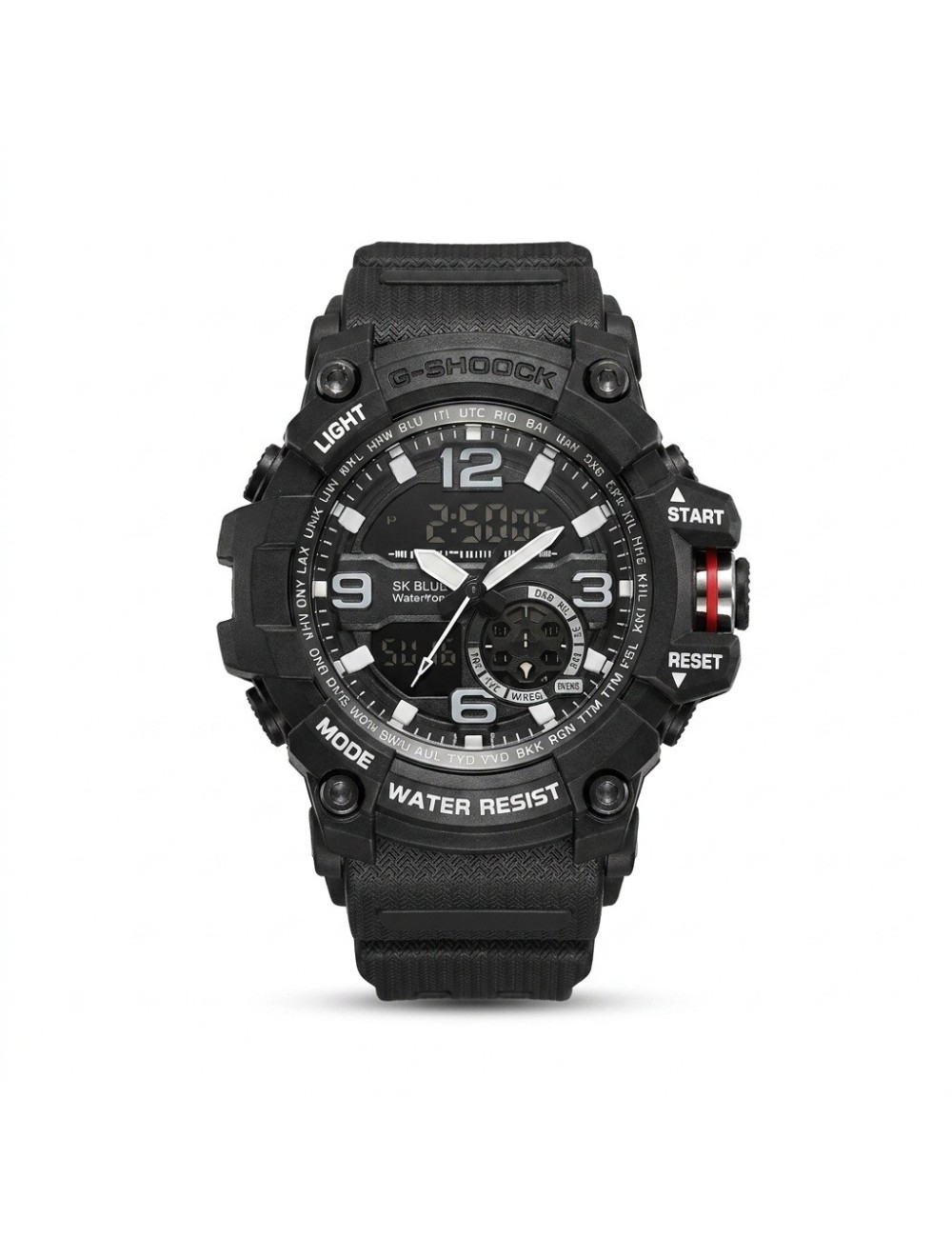 Reloj Digital Led Luminoso Shock Hombre Orientacion +estuche
