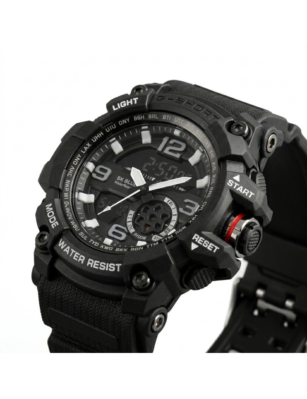 Reloj Digital Led Luminoso Shock Hombre Orientacion +estuche