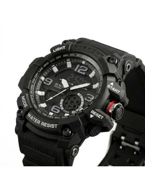 Reloj Digital Led Luminoso Shock Hombre Orientacion +estuche