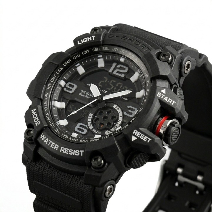 Reloj Digital Led Luminoso Shock Hombre Orientacion +estuche