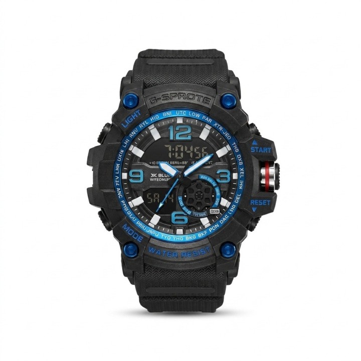 Reloj Digital Led Luminoso Shock Hombre Orientacion +estuche