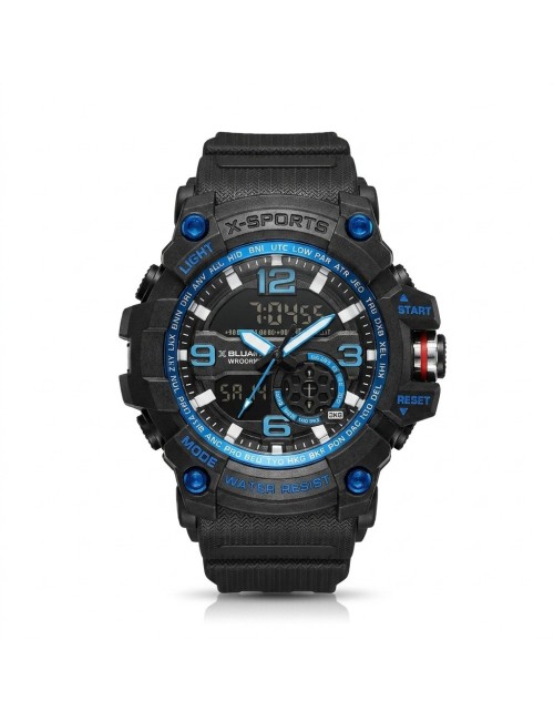 Reloj Digital Led Luminoso Shock Hombre Orientacion +estuche