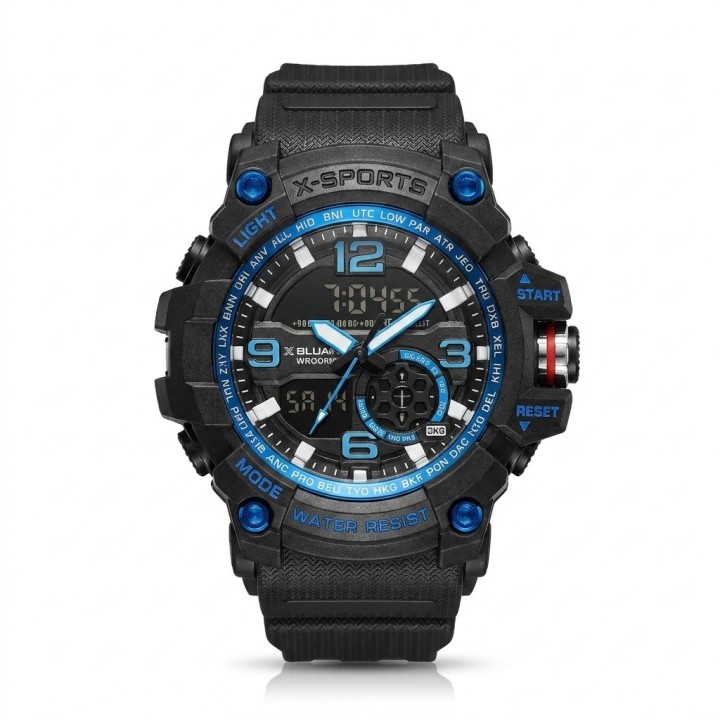Reloj Digital Led Luminoso Shock Hombre Orientacion +estuche