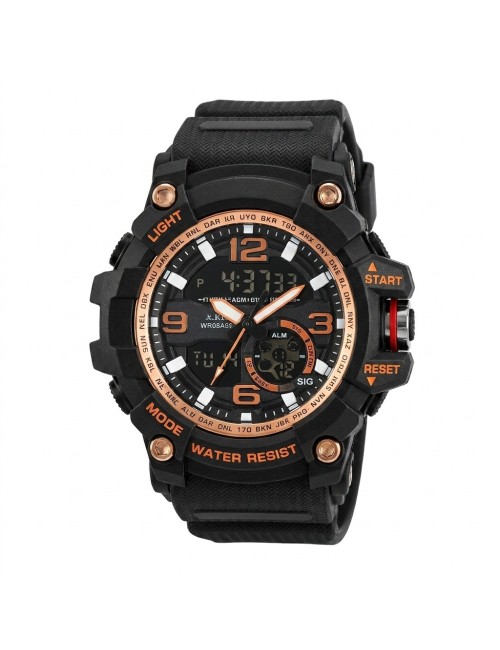 Reloj Digital Led Luminoso Shock Hombre Orientacion +estuche