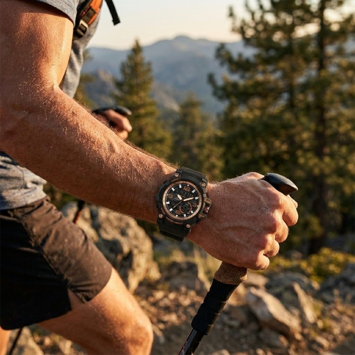 Reloj Digital Led Luminoso Shock Hombre Orientacion +estuche