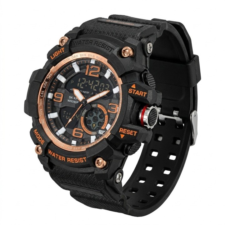 Reloj Digital Led Luminoso Shock Hombre Orientacion +estuche