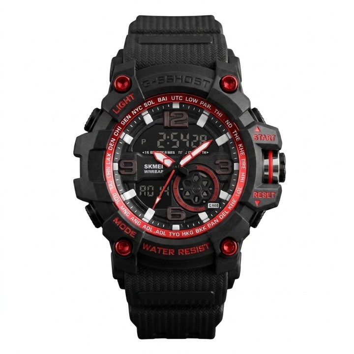 Reloj Digital Led Luminoso Shock Hombre Orientacion +estuche