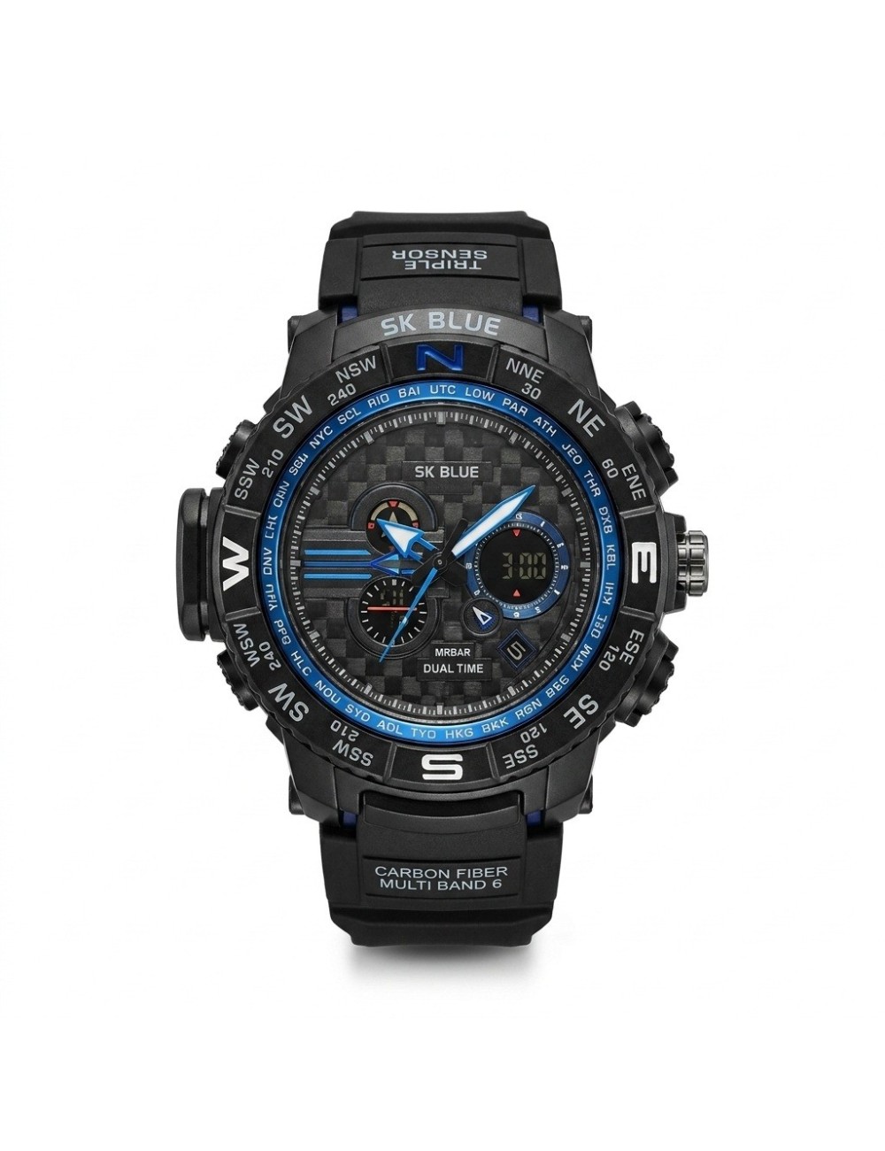 Reloj Shock Digital Led Luminoso Hombre Orientacion +estuche