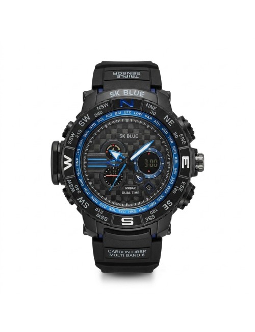 Reloj Shock Digital Led Luminoso Hombre Orientacion +estuche