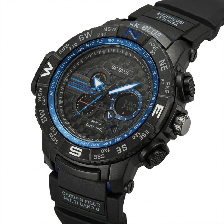 Reloj Shock Digital Led Luminoso Hombre Orientacion +estuche