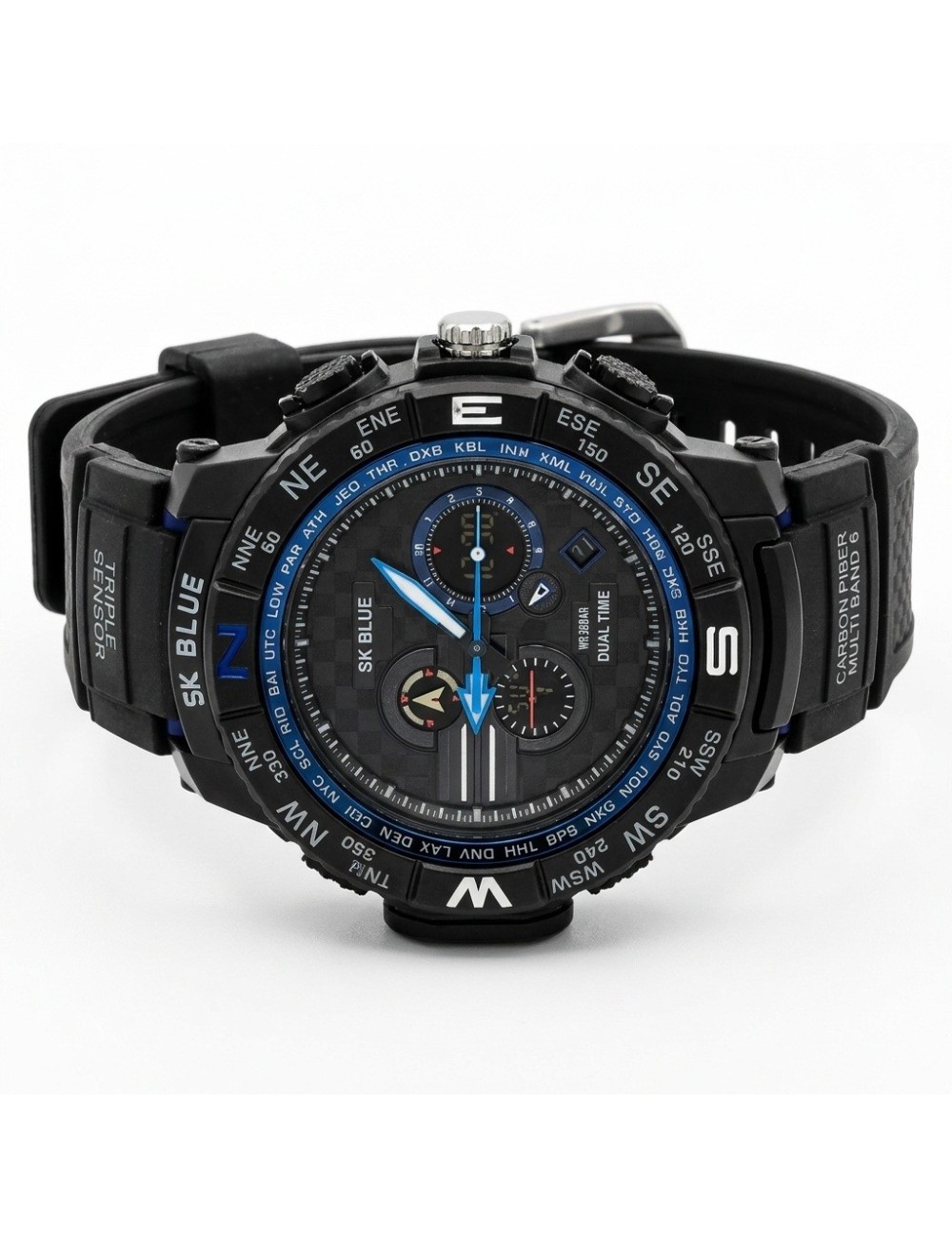 Reloj Shock Digital Led Luminoso Hombre Orientacion +estuche
