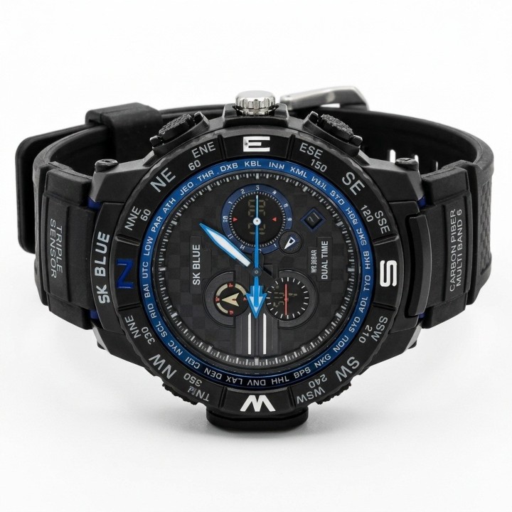 Reloj Shock Digital Led Luminoso Hombre Orientacion +estuche