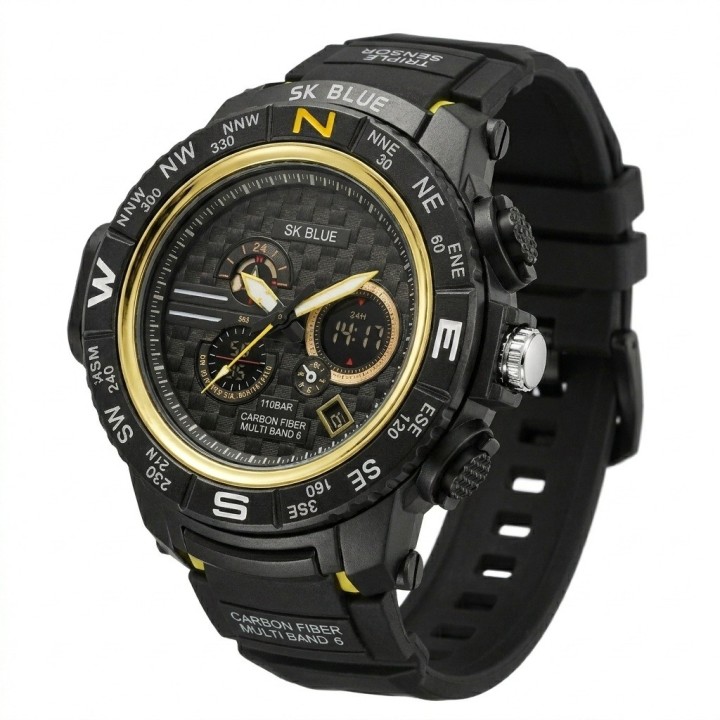 Reloj Shock Digital Led Luminoso Hombre Orientacion +estuche