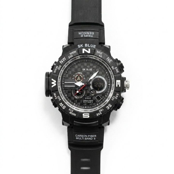 Reloj Shock Digital Led Luminoso Hombre Orientacion +estuche