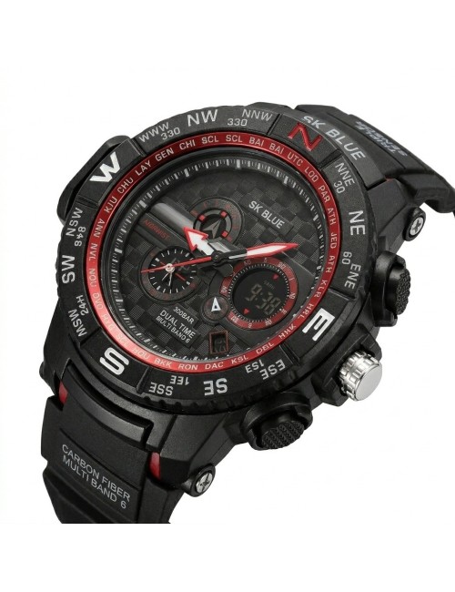 Reloj Shock Digital Led Luminoso Hombre Orientacion +estuche