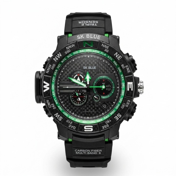 Reloj Shock Digital Led Luminoso Hombre Orientacion +estuche