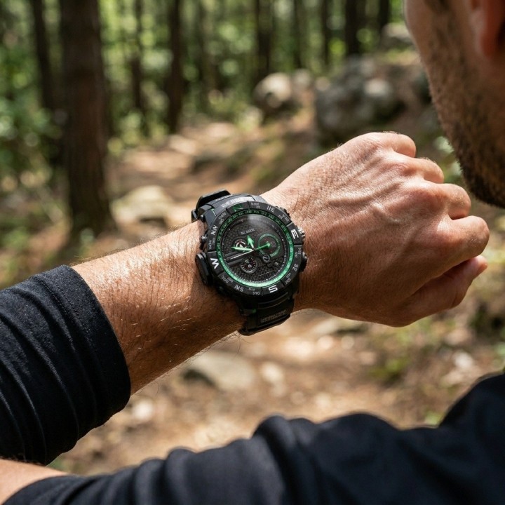 Reloj Shock Digital Led Luminoso Hombre Orientacion +estuche