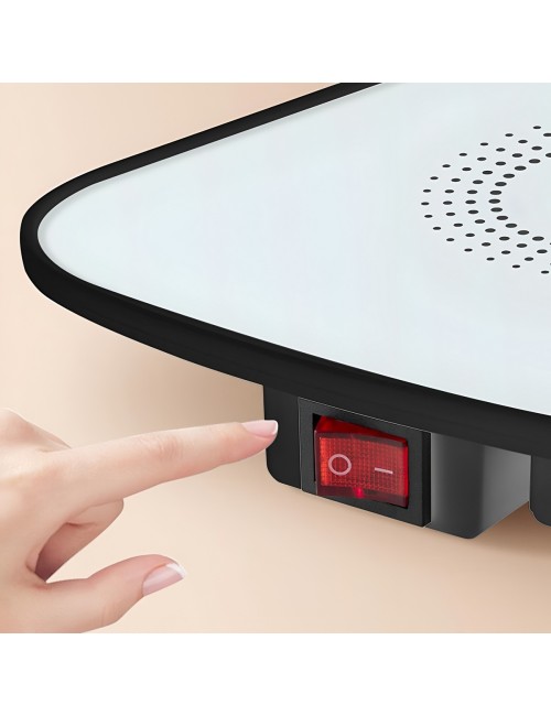 Bandeja Calienta Platos Eléctrica Vidrio Templado 32w
