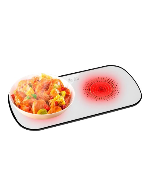 Bandeja Calienta Platos Eléctrica Vidrio Templado 32w