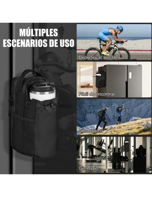 Bolso Magnético Gym Portabotellas Celular Y Llaves