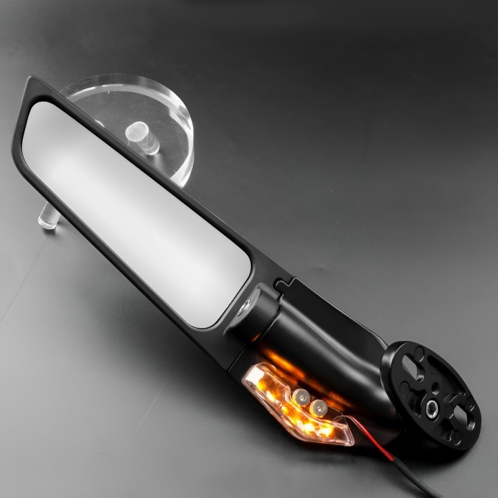 Espejos Retrovisores Aleron Moto Direccional Led Deportivos