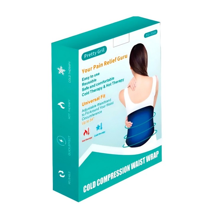 Faja De Gel Terapia Frío Calor Alivio Dolor Lumbar Ajustable