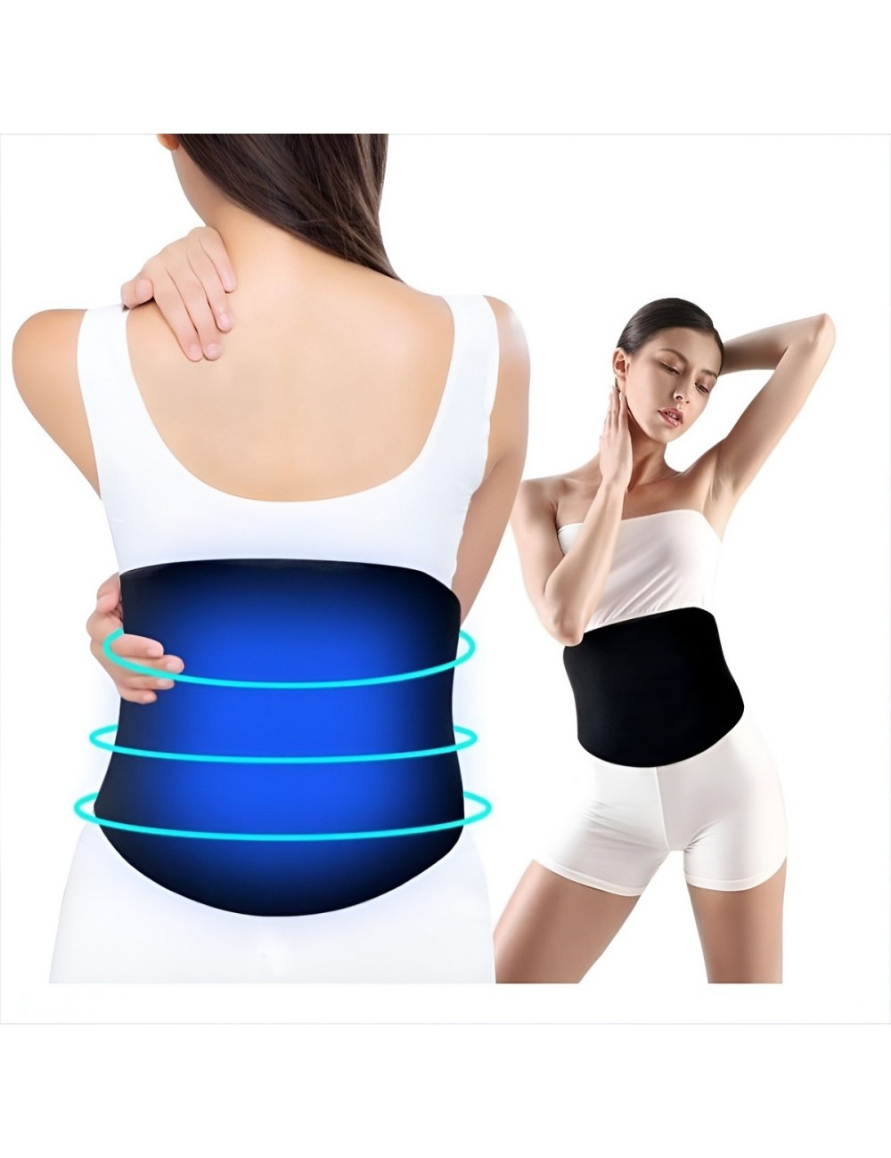 Faja De Gel Terapia Frío Calor Alivio Dolor Lumbar Ajustable