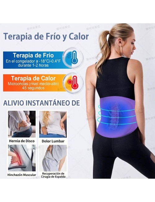 Faja De Gel Terapia Frío Calor Alivio Dolor Lumbar Ajustable
