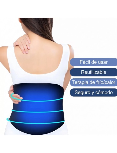 Faja De Gel Terapia Frío Calor Alivio Dolor Lumbar Ajustable