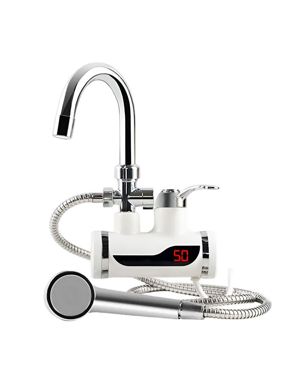 Grifo Eléctrico Calentador Agua Instantáneo Ducha Led 3000w