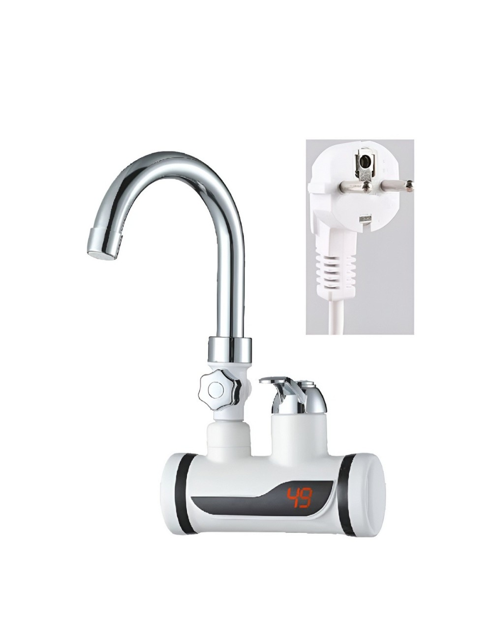 Grifo Eléctrico Calentador Agua Instantáneo Ducha Led 3000w