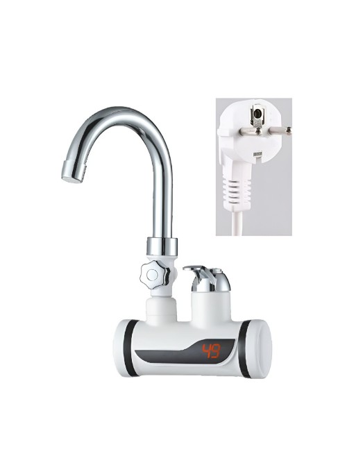 Grifo Eléctrico Calentador Agua Instantáneo Ducha Led 3000w