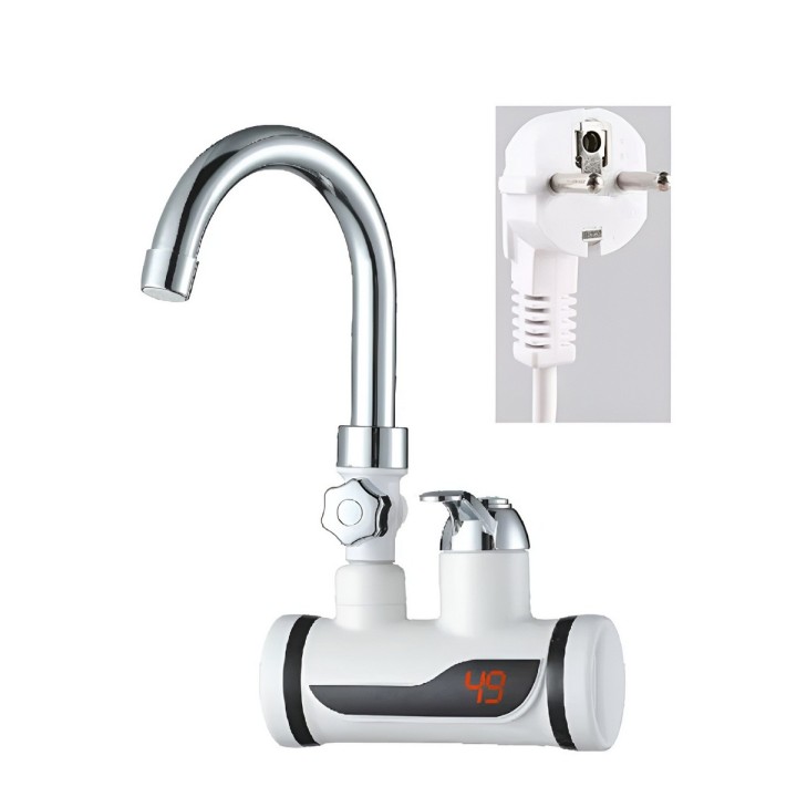 Grifo Eléctrico Calentador Agua Instantáneo Ducha Led 3000w