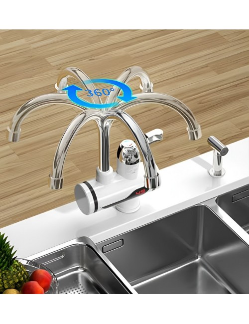 Grifo Eléctrico Calentador Agua Instantáneo Ducha Led 3000w