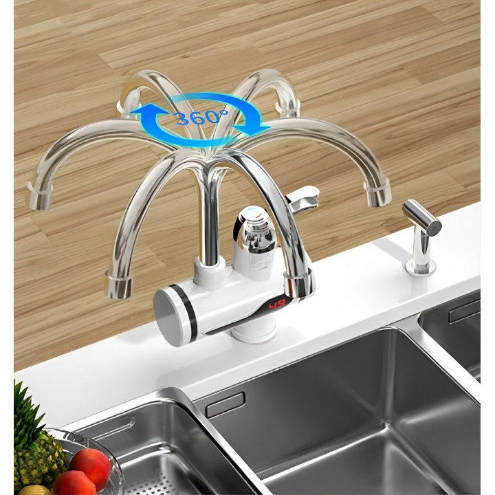 Grifo Eléctrico Calentador Agua Instantáneo Ducha Led 3000w