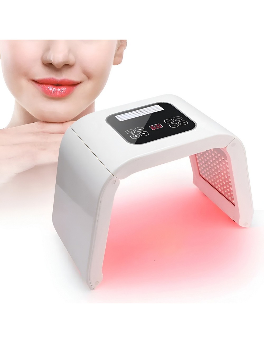 Lámpara Led Fototerapia Facial 7 Colores Pdt Cabina Estética