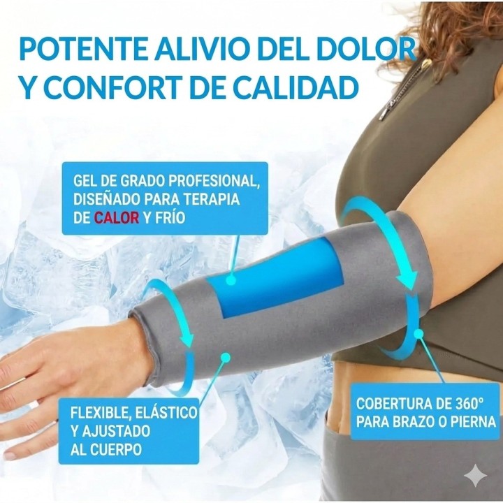Manga De Compresión Gel Terapia Frío Calor Dolor Articular