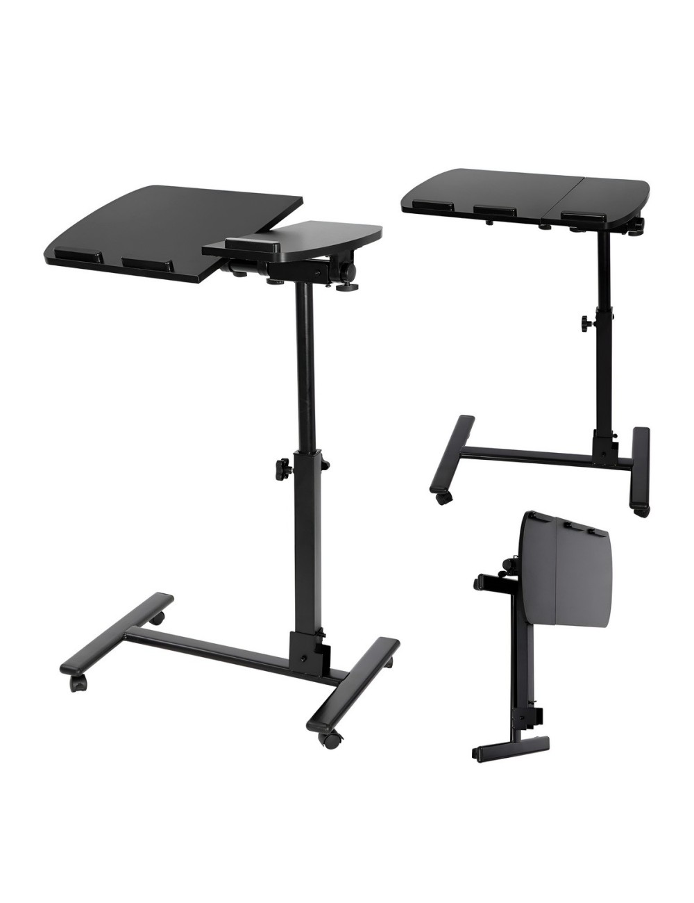 Mesa Laptop Ajustable Altura Inclinable Ruedas Multifuncion