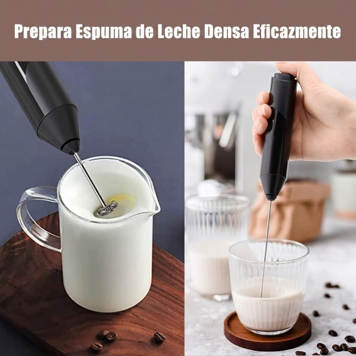 Mezclador Espumador Batidor De Leche Café Capuchino Con Base