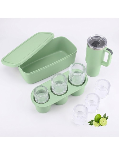Molde Hielo Silicona Para Vasos Stanley 14 20 30oz Con Tapa