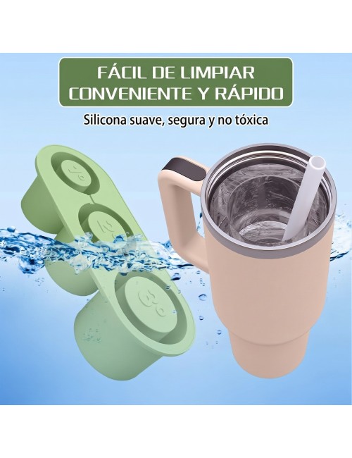 Molde Hielo Silicona Para Vasos Stanley 14 20 30oz Con Tapa