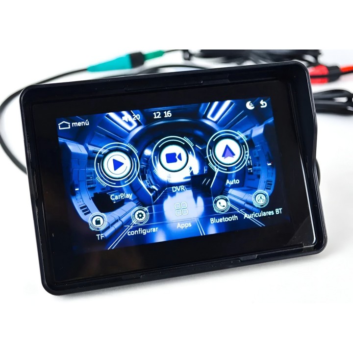 Smart Display Moto 5'' Carplay Android Auto Inalámbrico